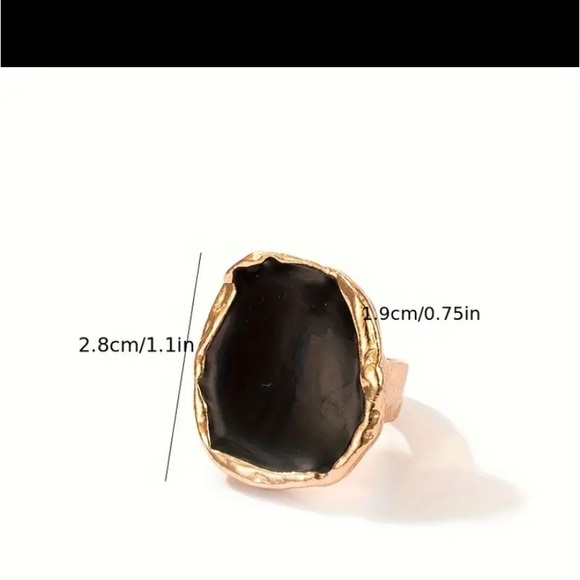 COPY - Exaggerated Personality Dome Ring Silver Plated Jewelry - Picture 2 of 2